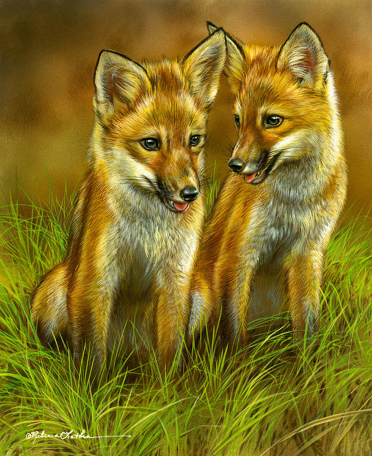 Puppy Chats - Red Fox Kits by Rebecca Latham